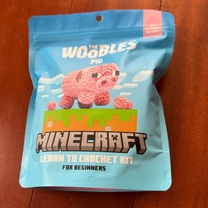 Woobles Minecraft Pig Crochet Kit for Beginners
